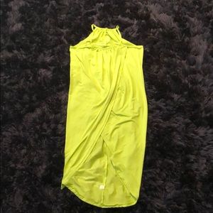 Lime green beach cover up